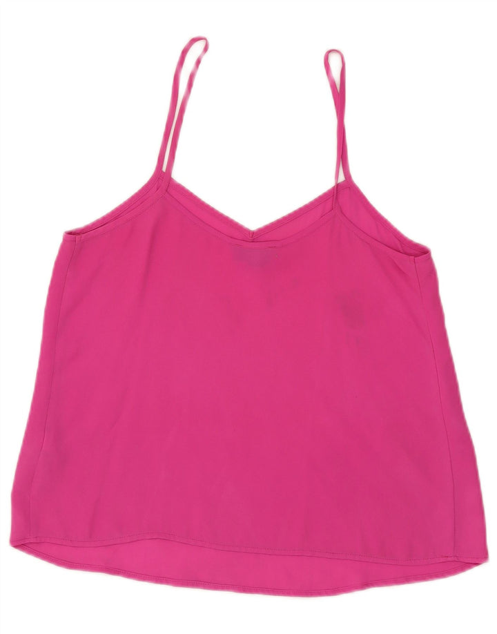 Topshop Womens Cami Top UK 8 Small Pink Polyester