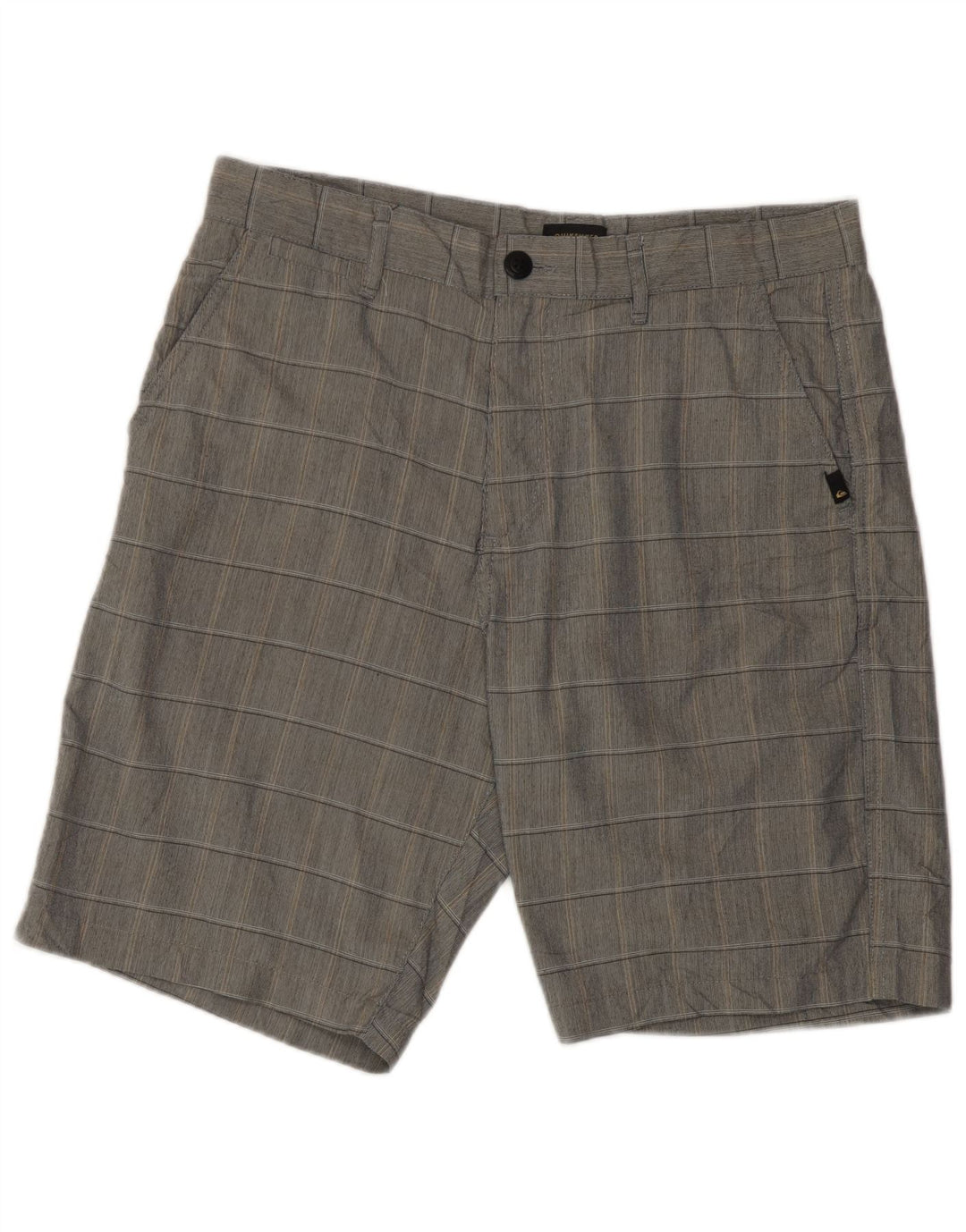 Ανδρικό τσίνο σορτς Quiksilver κανονική εφαρμογή W32 από μεσαίο γκρι τσοκ πολυεστέρα