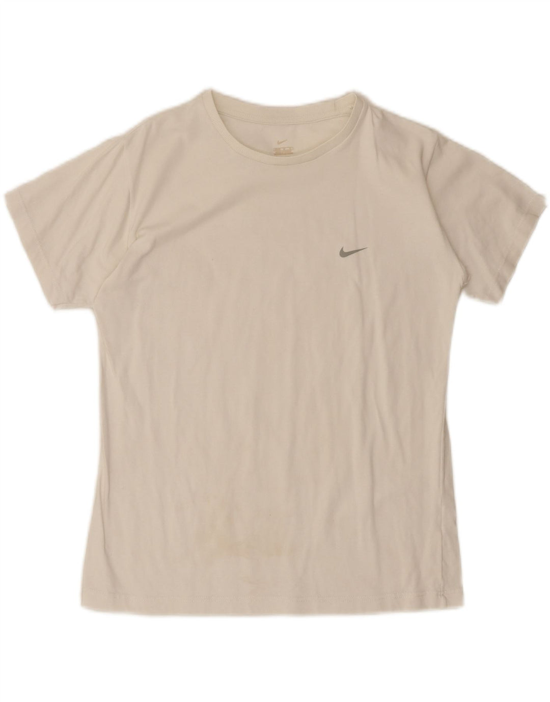 NIKE Womens Dri Fit T-Shirt Top UK 16 Large White Vintage Nike and Second-Hand Nike from Messina Hembry 