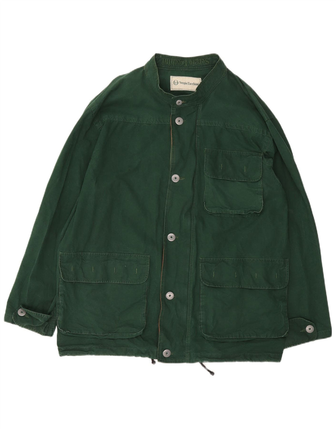 SERGIO TACCHINI Ανδρικό Utility Jacket UK 42 XL Πράσινο Βαμβακερό