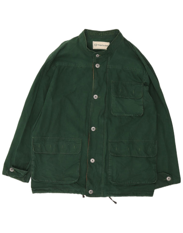 SERGIO TACCHINI Ανδρικό Utility Jacket UK 42 XL Πράσινο Βαμβακερό