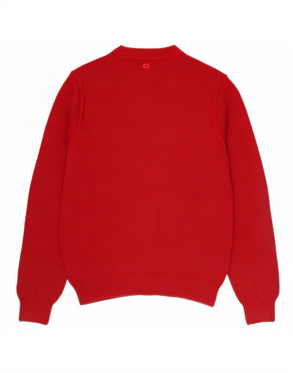 Ανδρικό πουλόβερ Tommy Hilfiger Crew Neck Jumper XS Red Cotton