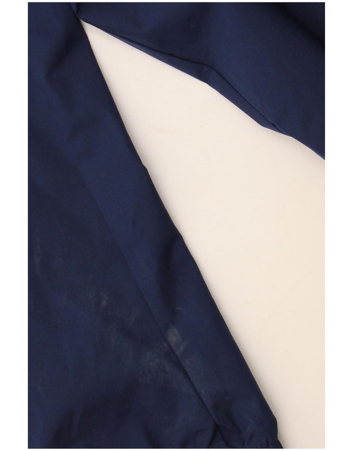 Adidas Boys Hooded Rain Jacket 11-12 Years Navy Blue Polyester