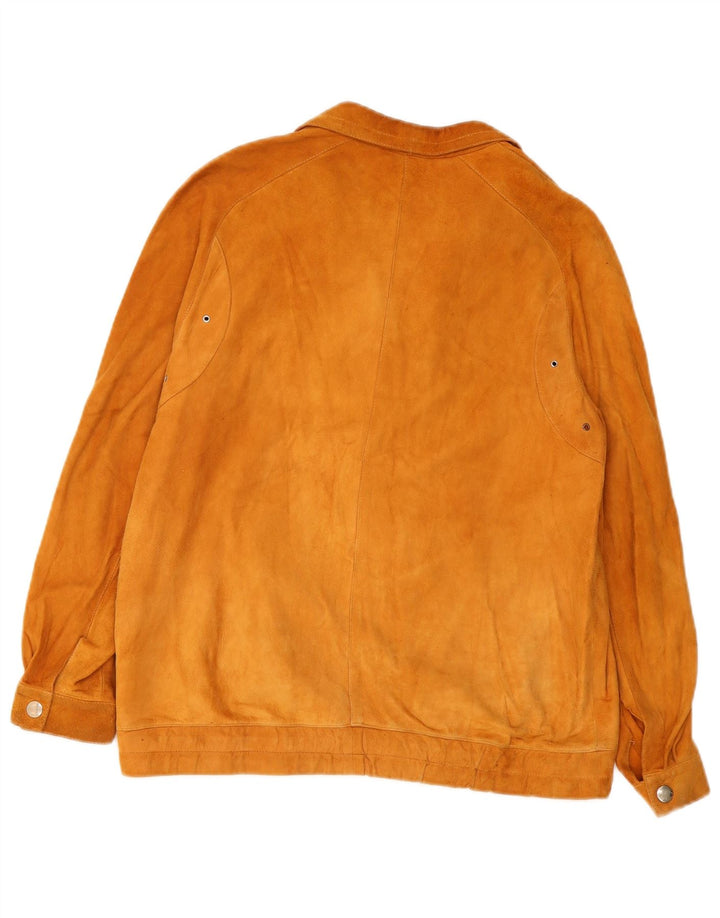 Vintage Γυναικείο Suede Jacket IT 46 Large Beige Leather