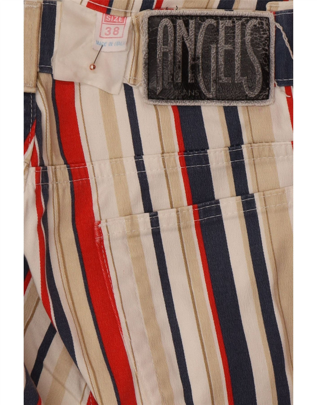 ANGELS Γυναικείο Cropped Jeans EU 38 Medium W28 L25 Πολύχρωμο ριγέ