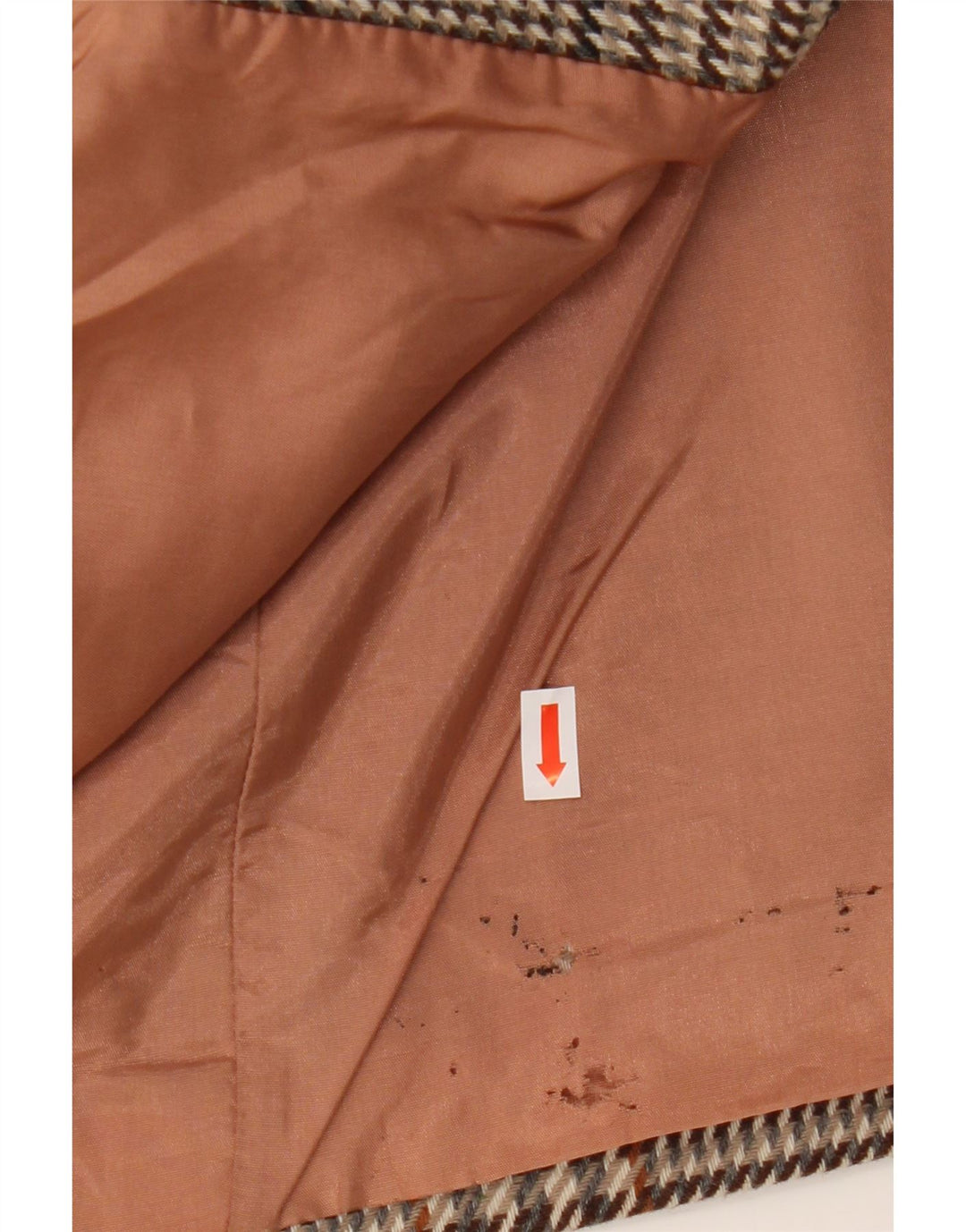 Vintage γυναικείο μπουφάν σακάκι UK 20 2XL Καφέ μαλλί