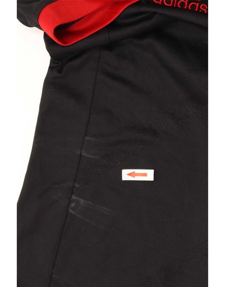Adidas Ανδρικό T-Shirt Climalite Top Μικρό Μαύρο ριγέ