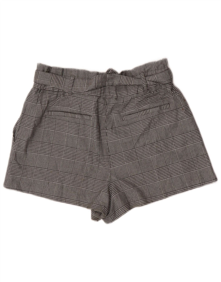 Zara Γυναικείο Ψηλόμεσο Σορτς Chino Μεγάλο W30 Γκρι Πολυεστέρας Houndstooth