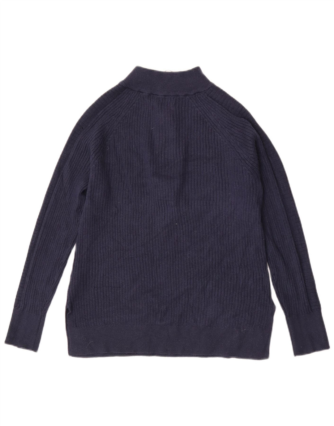 Marks & Spencer Γυναικείο πουλόβερ με φερμουάρ UK 10 Small Navy Blue