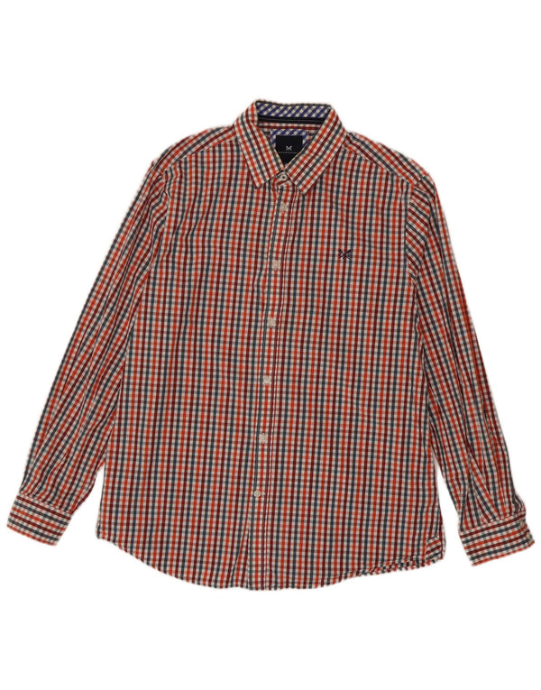 Crew Clothing Ανδρικό πουκάμισο Classic Fit Μεγάλο πολύχρωμο βαμβακερό Gingham
