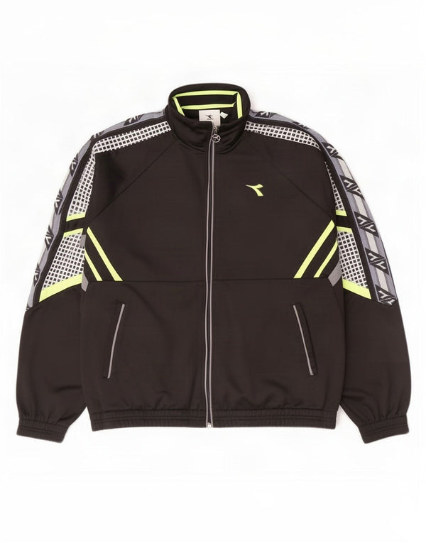 Ανδρική φόρμα Diadora Top Jacket UK 46 2XL Μαύρο Colourblock Πολυεστέρας