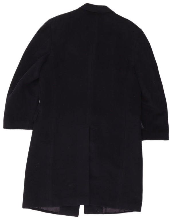 Canali Mens Overcoat IT 54 2XL Navy Blue Wool Classic
