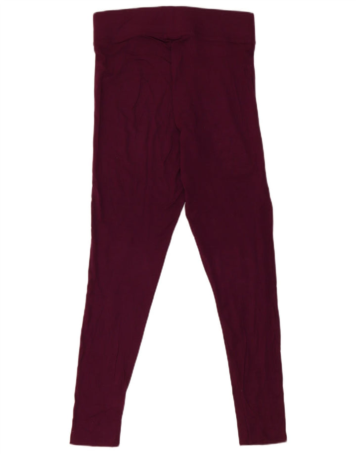 Marks & Spencer Γυναικεία Κολάν UK 10 Small Burgundy Viscose