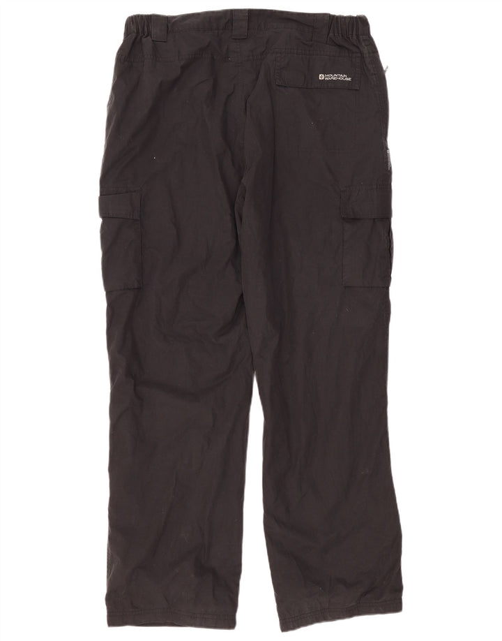 MOUNTAIN WAREHOUSE Ανδρικό ίσιο παντελόνι Cargo W38 L32 Μαύρο πολυεστέρα