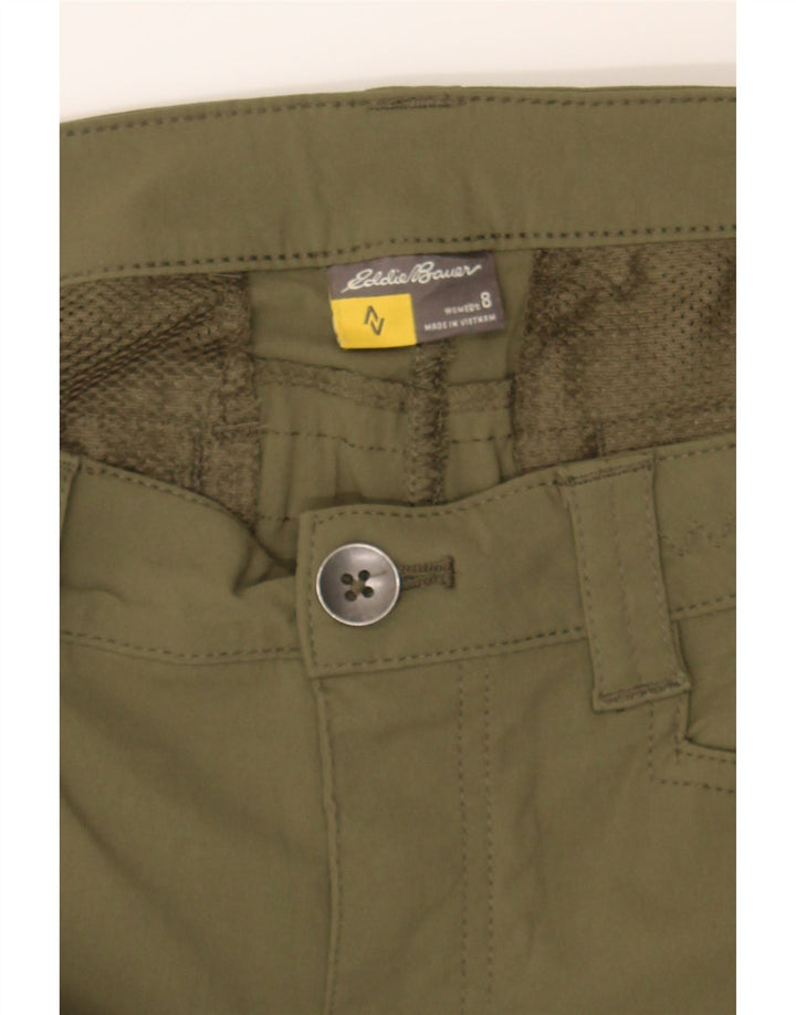 EDDIE BAUER Womens Slim Cargo Trousers US 8 Medium W30 L31   Khaki Nylon Vintage Eddie Bauer and Second-Hand Eddie Bauer from Messina Hembry 