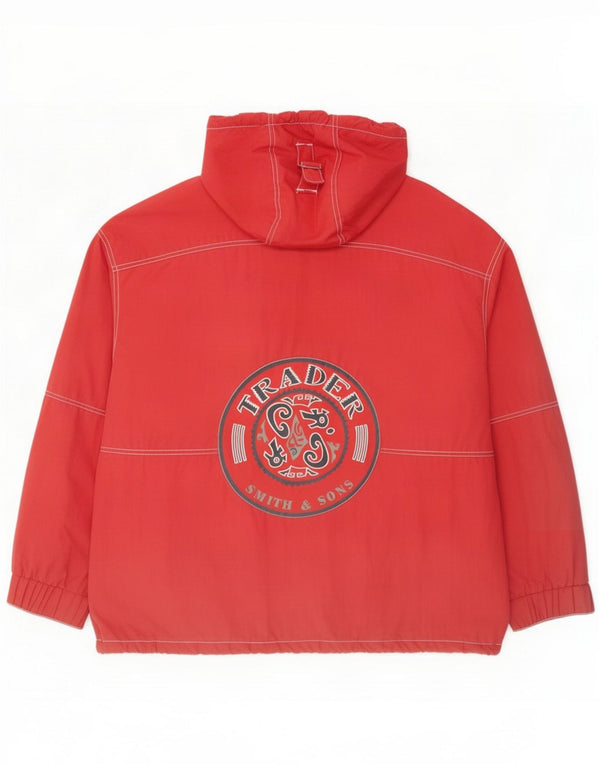 Ανδρική κουκούλα Vintage Windbreaker Jacket UK 40 Large Red Polyester