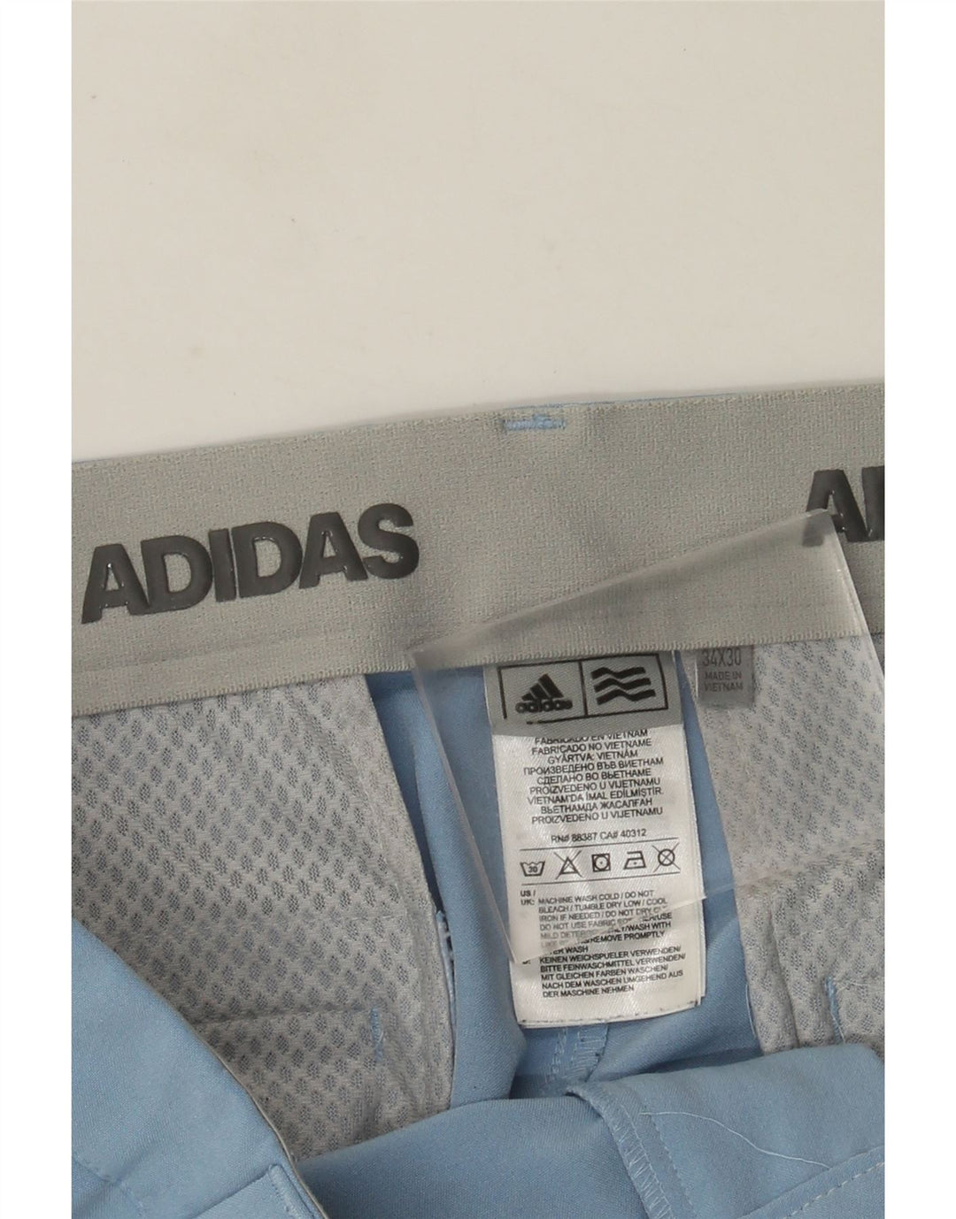 Ανδρικό ίσιο casual παντελόνι Adidas W34 L30 Blue Polyester