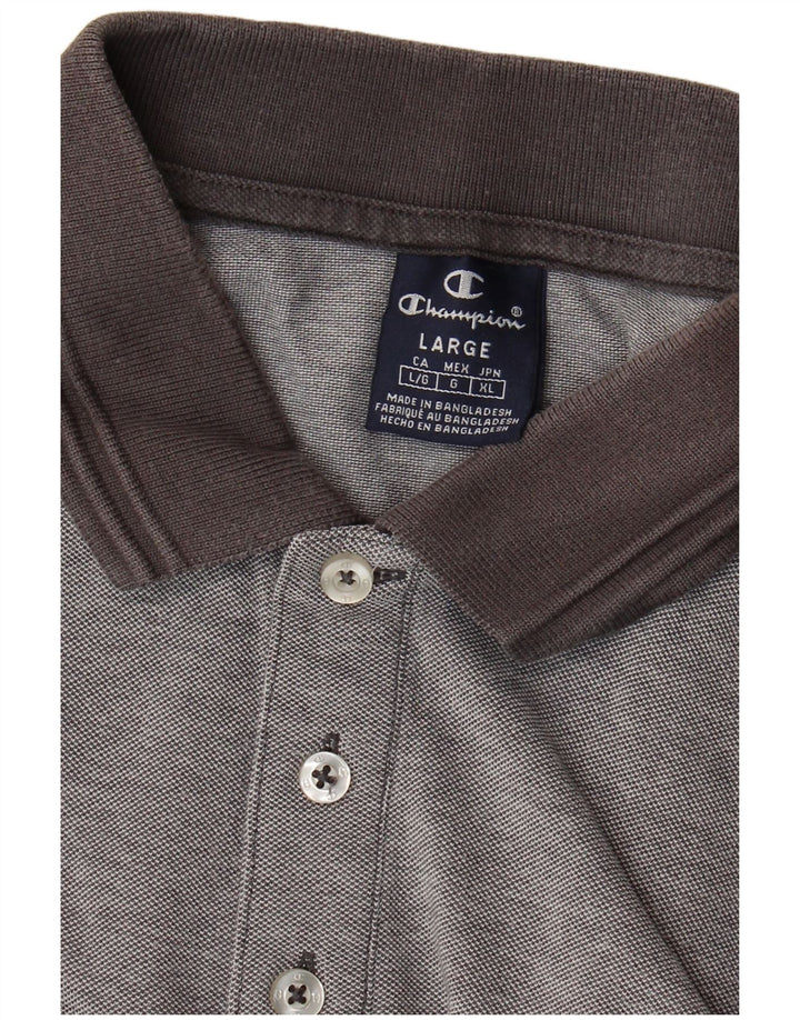 Ανδρικό μπλουζάκι πόλο Champion σε μεγάλο γκρι