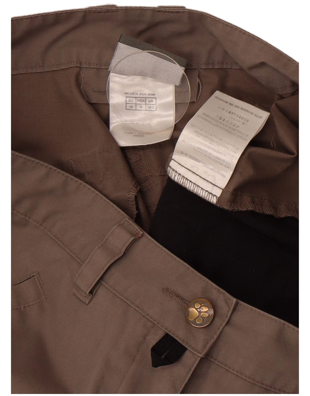 Jack Wolfskin Γυναικείο Παντελόνι Πεζοπορίας Cargo Small W28 L29 Grey Polyester