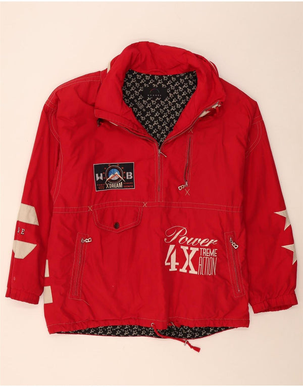 BOGNER Ανδρικό γραφικό μπουφάν Anorak UK 42 XL Κόκκινο πολυεστέρας