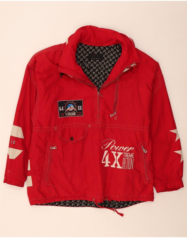 BOGNER Ανδρικό γραφικό μπουφάν Anorak UK 42 XL Κόκκινο πολυεστέρας