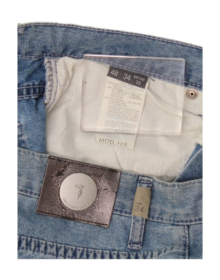 Γυναικείο τζιν Trussardi ίσιο W32 L30 Μπλε βαμβακερό