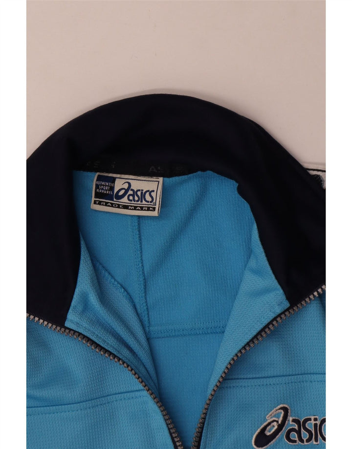 Asics Boys Graphic αθλητική φόρμα Top Jacket 9-10 Years Blue Colourblock