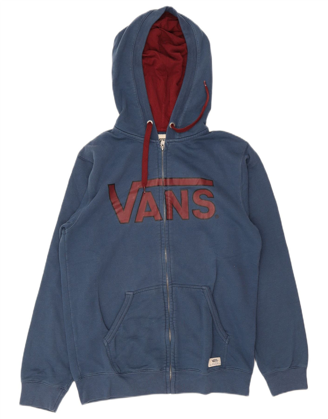 Ανδρικό πουλόβερ με κουκούλα με φερμουάρ Vans μεσαίο βαμβακερό