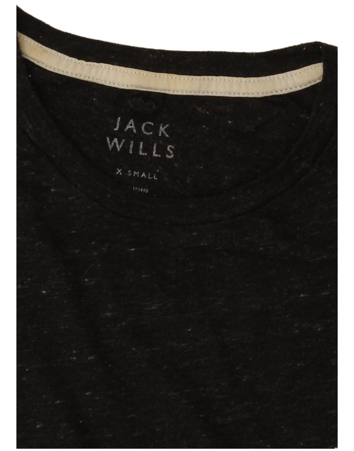 Ανδρικό T-Shirt Jack Wills Top XS Black Flecked