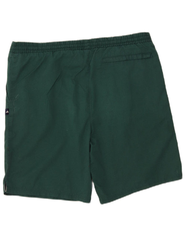 Ανδρικό αθλητικό σορτς Adidas από μεσαίο πράσινο πολυεστέρα