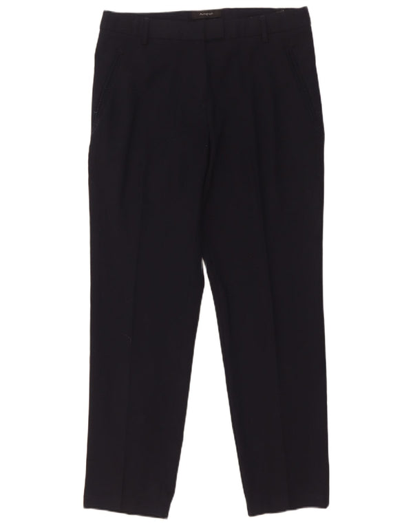 Marks & Spencer Womens Suit Trousers UK 10 Small W30 L29 Navy Blue