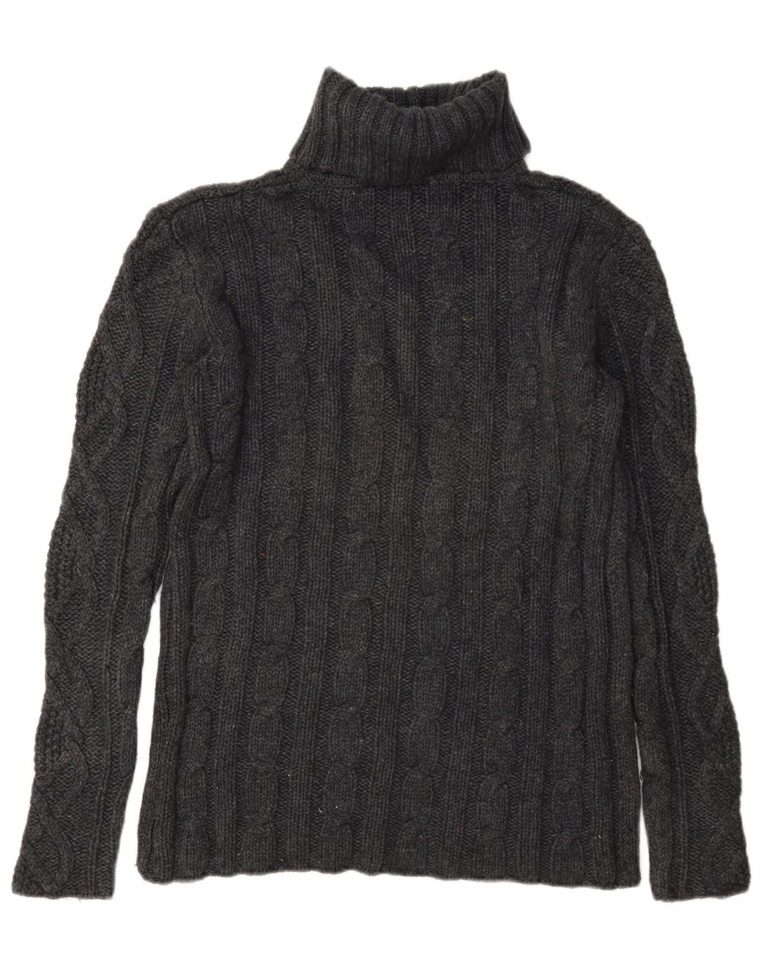Eddie Bauer Γυναικείο πουλόβερ με ρολό λαιμόκοψη UK 16 μεγάλο γκρι μαλλί