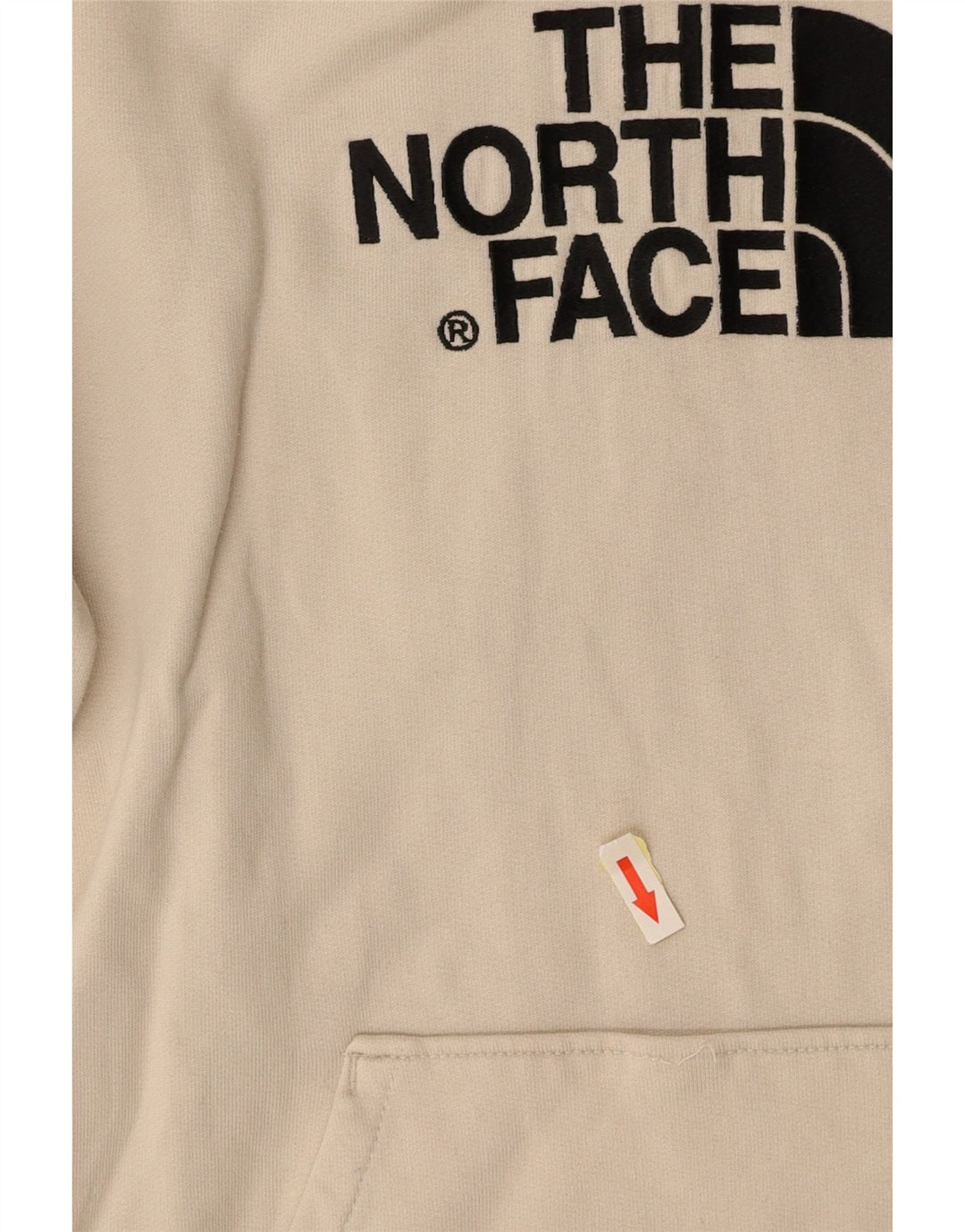 THE NORTH FACE Γυναικείο γραφικό μπλουζάκι με κουκούλα UK 10 Small Off White Βαμβακερό