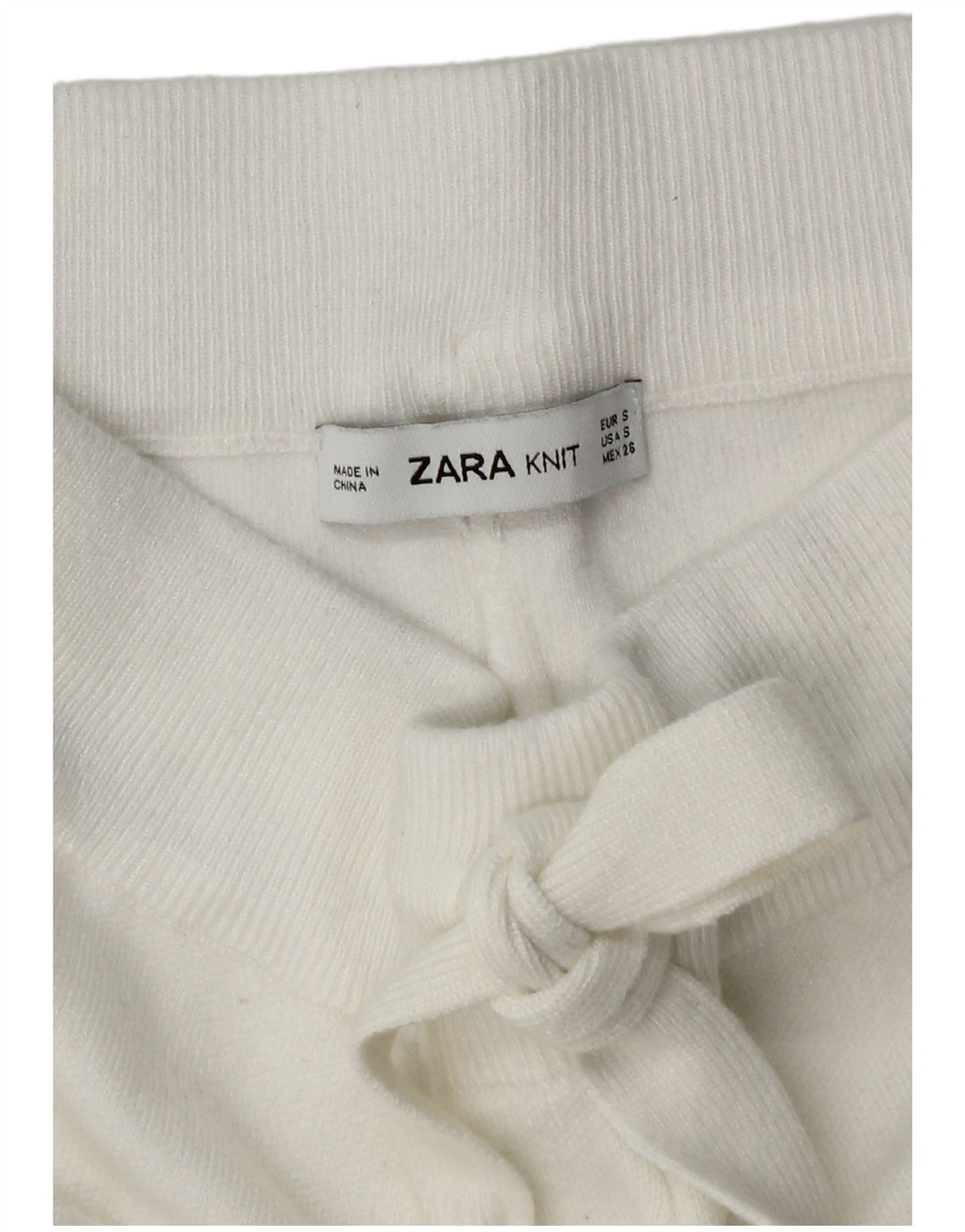 Zara Γυναικεία αθλητική φόρμα παντελόνι Joggers UK 10 Small White