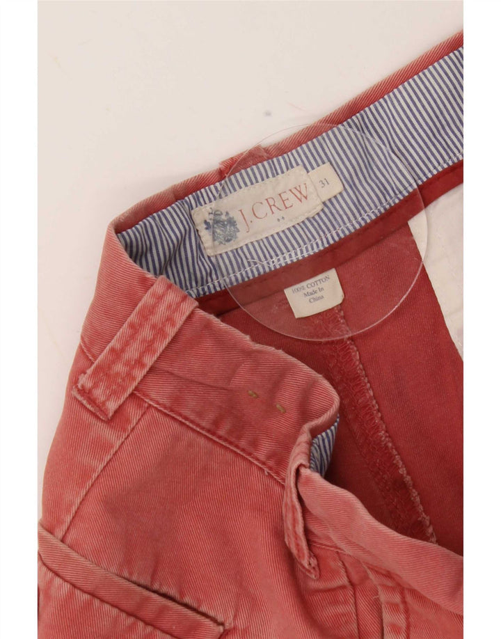 J. Ανδρικό σορτς Chino Crew Medium W31 κόκκινο βαμβακερό