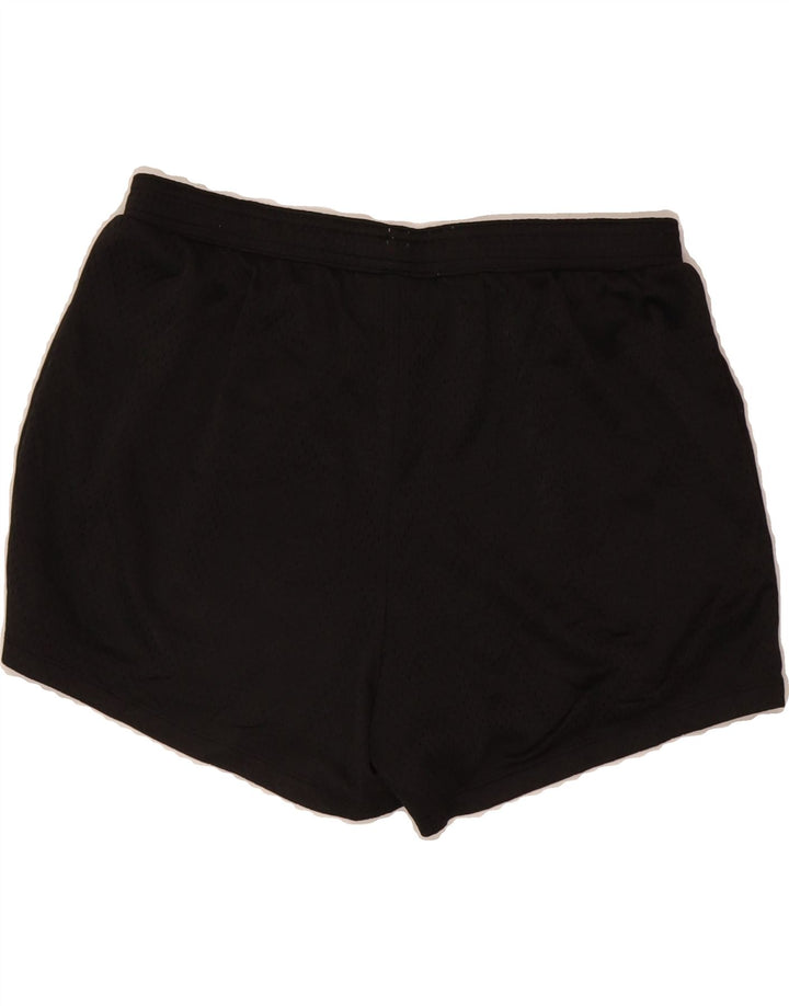 CHAMPION Womens Sport Shorts UK 12 Medium  Black Polyester Vintage Champion and Second-Hand Champion from Messina Hembry 