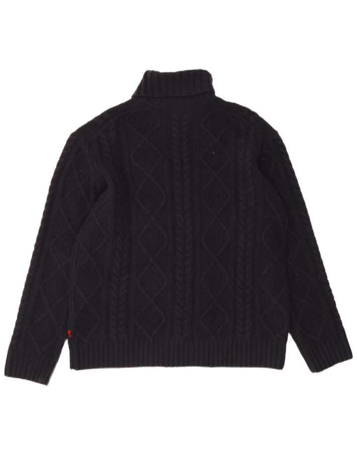 Ανδρικό πουλόβερ Kappa με ρολό λαιμόκοψη 2XL Μαλλί Navy Blue