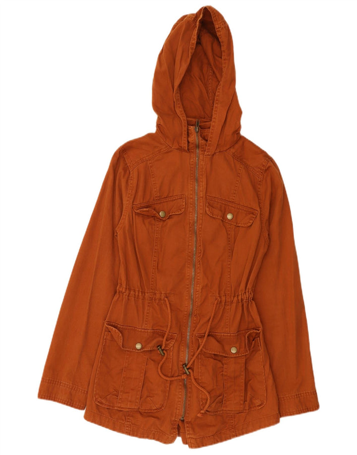 Mossimo Γυναικείο μπουφάν Parka με κουκούλα UK 10 Small καφέ βαμβακερό
