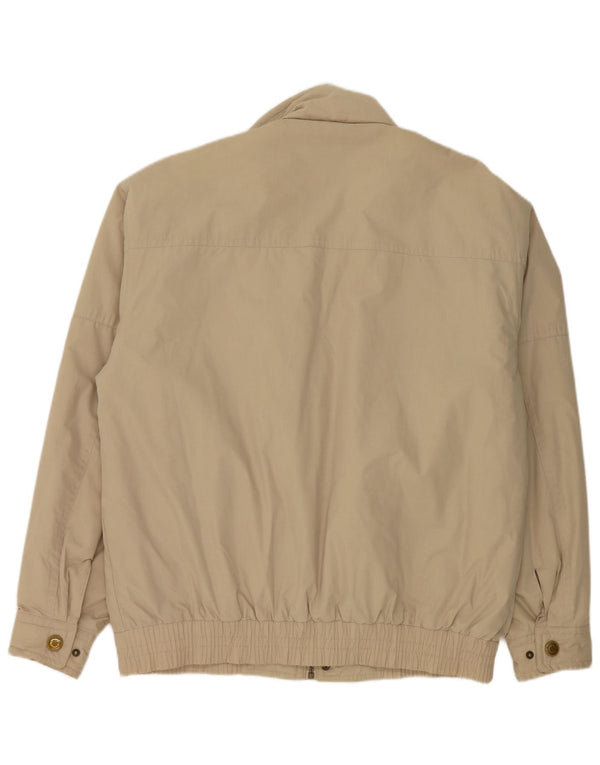 Vintage Ανδρικό Bomber Jacket UK 42 XL Beige Colourblock Polyester