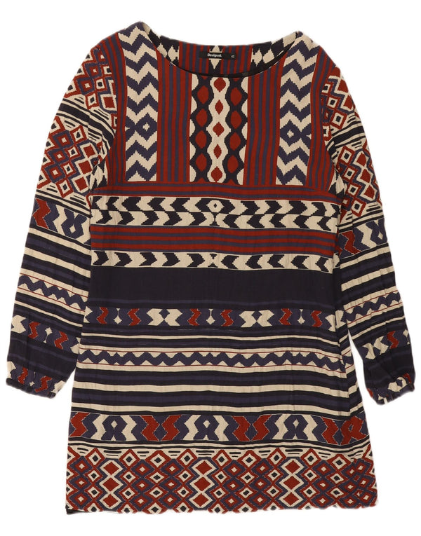 DESIGUAL Γυναικείο Φόρεμα A-Line EU 42 Μεγάλο Πολύχρωμο Γεωμετρικό