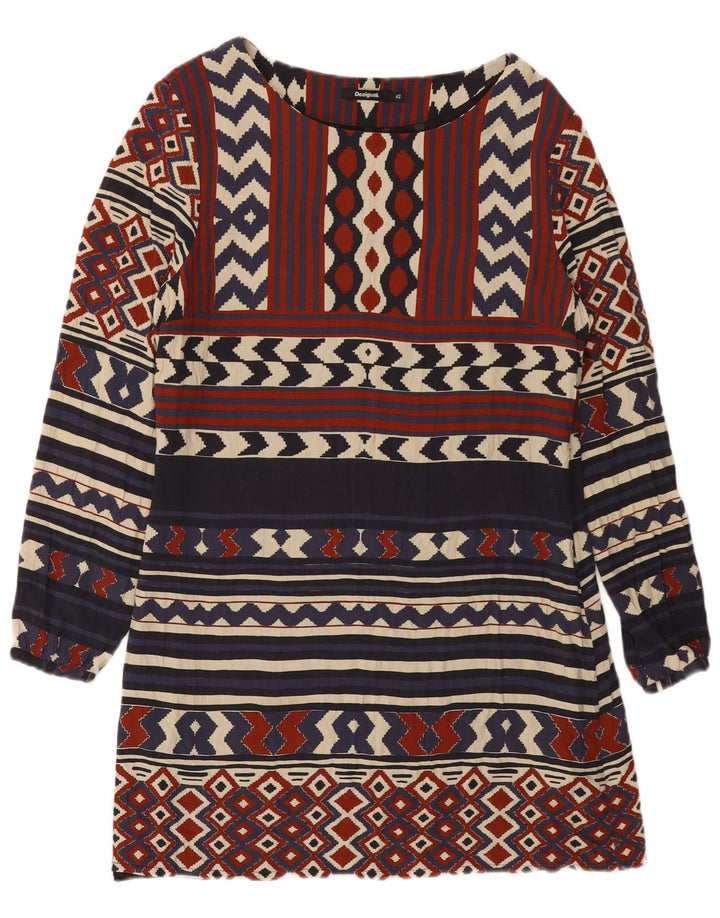 DESIGUAL Γυναικείο Φόρεμα A-Line EU 42 Μεγάλο Πολύχρωμο Γεωμετρικό