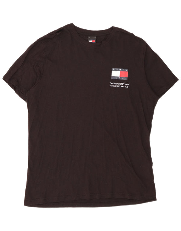 Ανδρικό T-Shirt Tommy Hilfiger Top XL Μαύρο βαμβακερό