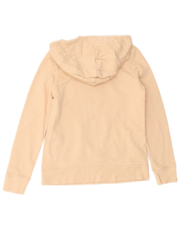 Adidas Γυναικεία γραφικά υπερμεγέθη Hoodie Jumper UK 6 XS Μπεζ βαμβακερό