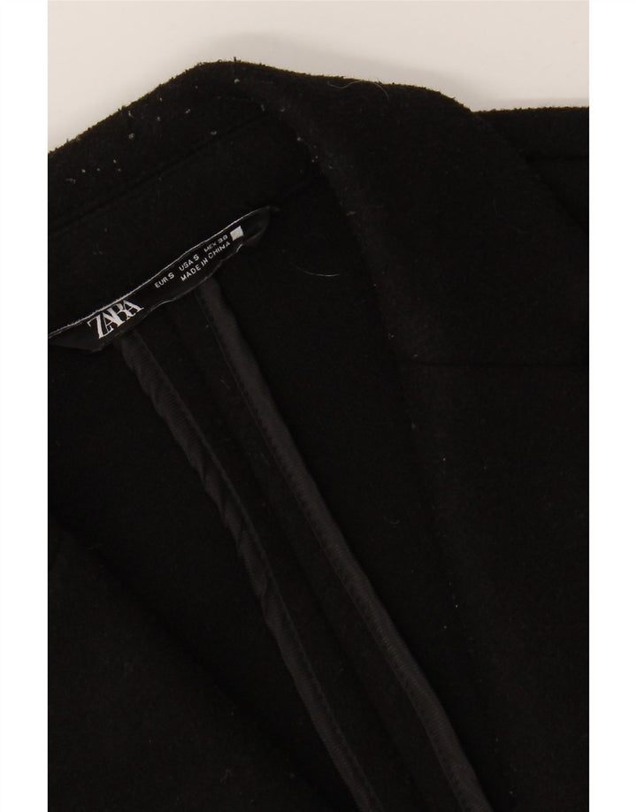 Ανδρικό παλτό ZARA UK 36 Small Black Polyester