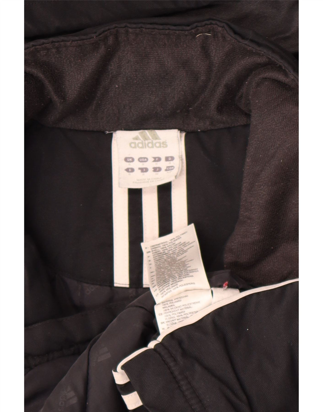 Ανδρικό τζάκετ με κουκούλα Adidas UK 36 Small Black Polyamide