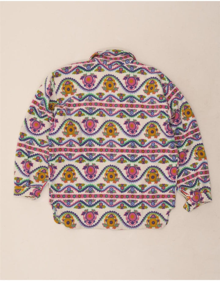 Vintage Ανδρικό πουκάμισο Fleece Μικρό Πολύχρωμο Γεωμετρικό