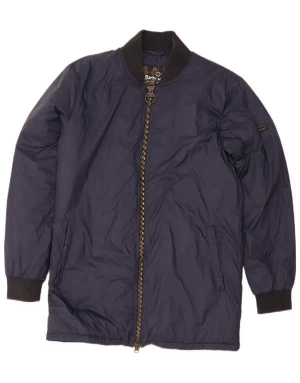 Ανδρικό μπουφάν Barbour με επένδυση UK 36 Small Navy Blue Colorblock Πολυαμίδιο