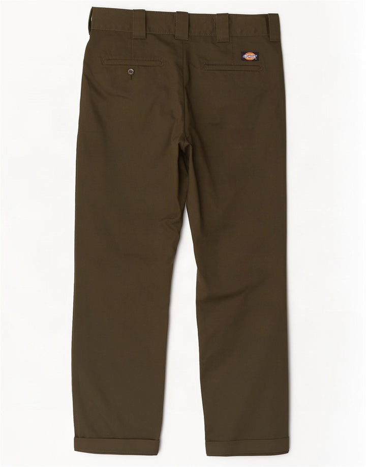 Dickies Ανδρικό ίσιο παντελόνι Chino W34 L32 Χακί Πολυεστέρας