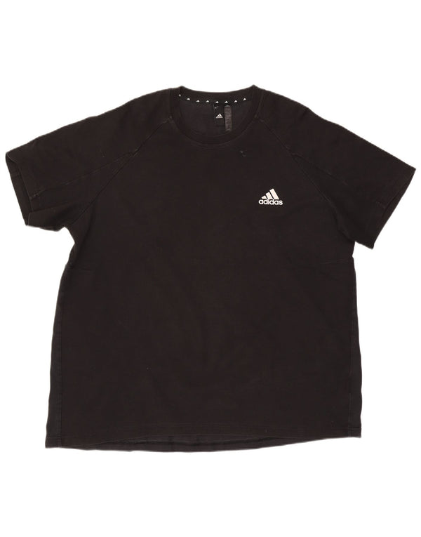 Ανδρικό T-Shirt Adidas Top 2XL Μαύρο βαμβακερό