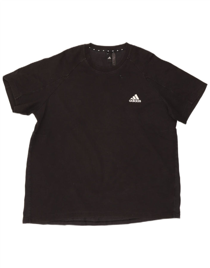 Ανδρικό T-Shirt Adidas Top 2XL Μαύρο βαμβακερό